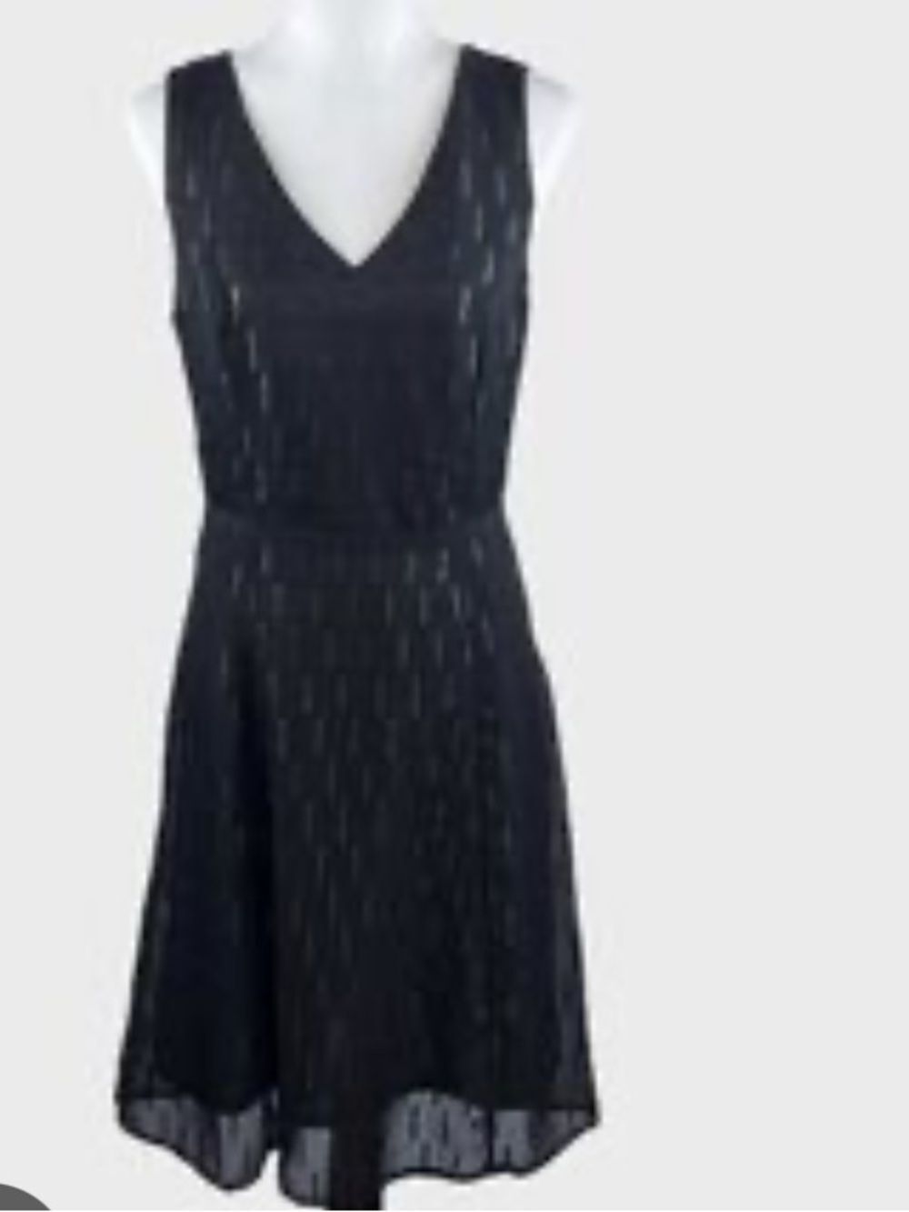 Banana Republic factory Black V-Neck Sleeveless Midi Dress size 10 NWT